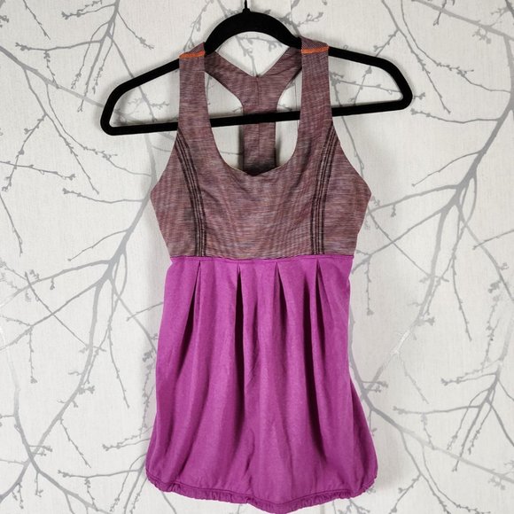 Lululemon Pink Wee Stripe Power Dance Tank - Picture 2 of 4